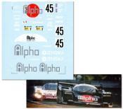 decal Porsche 962, Alpha Leasing black